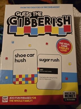 Guess the Gibberish Family Party Game - Colorful Box